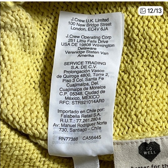 Madewell Cream and Soft Yellow Ombre Knit Style #AM300 Cropped Top Size S - Picture 13 of 16